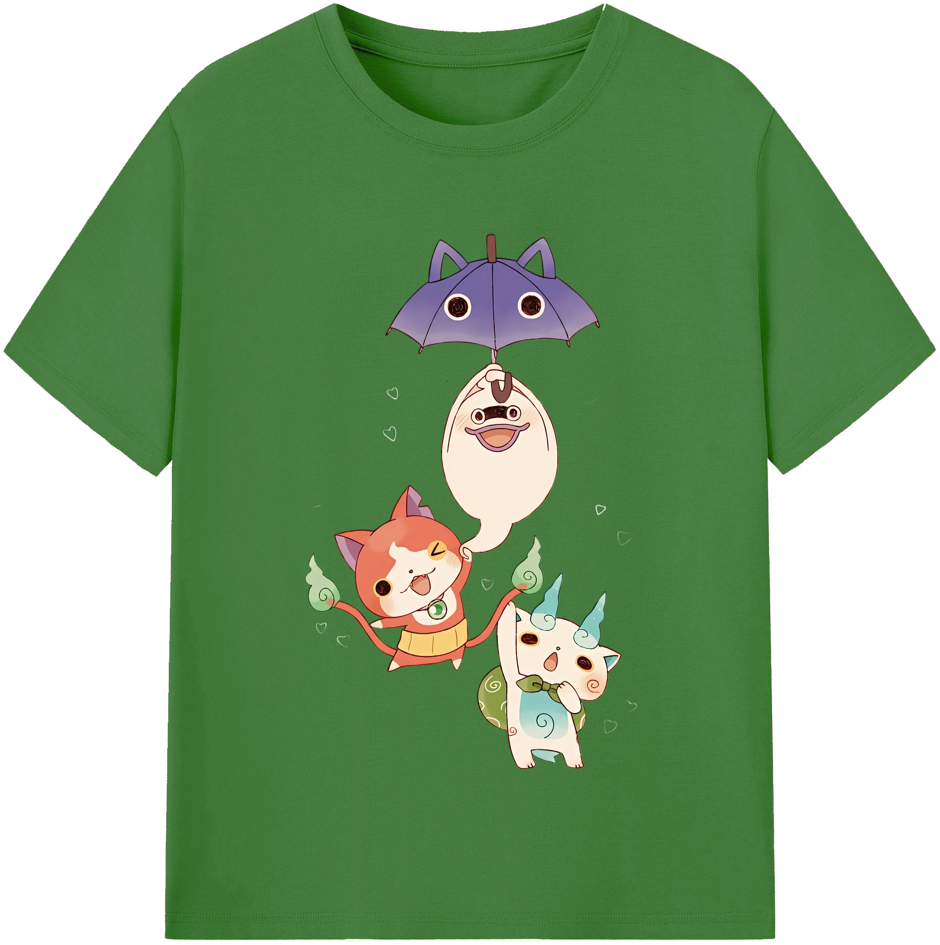 （画像用） 妖怪ウォッチ Yo-kai Watch レディースカジュアルプリントTシャツ（綿100％）